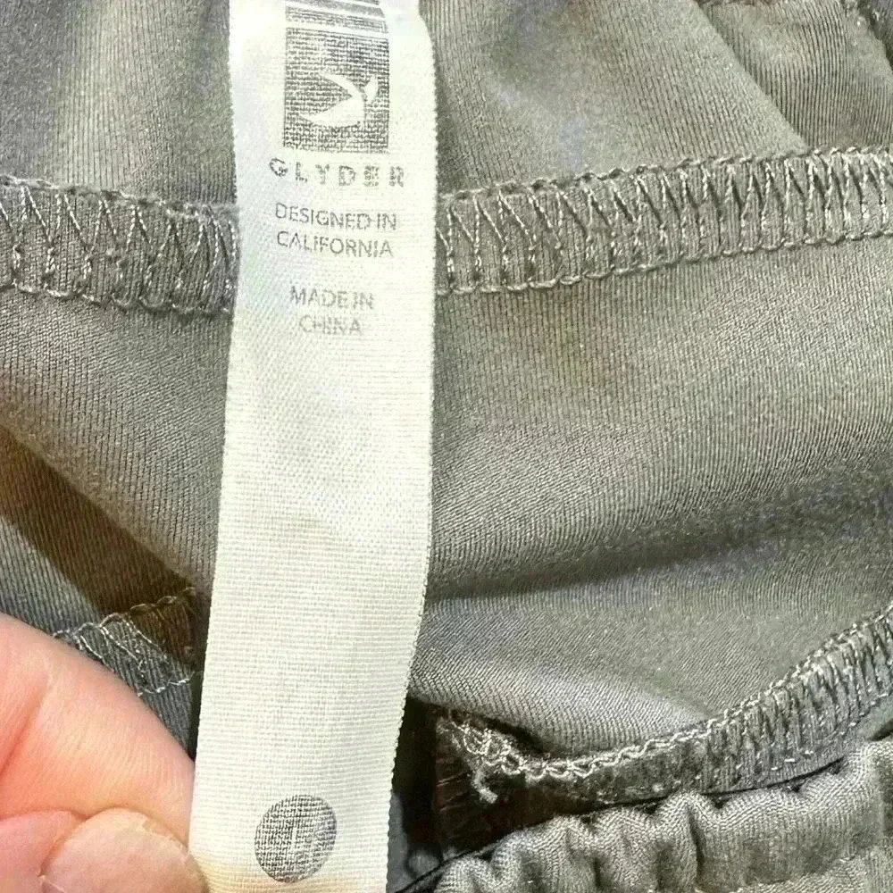 Glyder Mens Athletic Pants with pockets Gray Size L